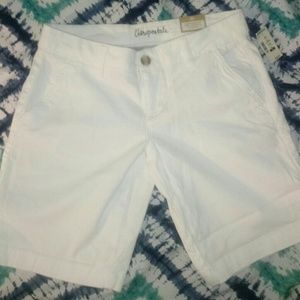 Brand new white shorts